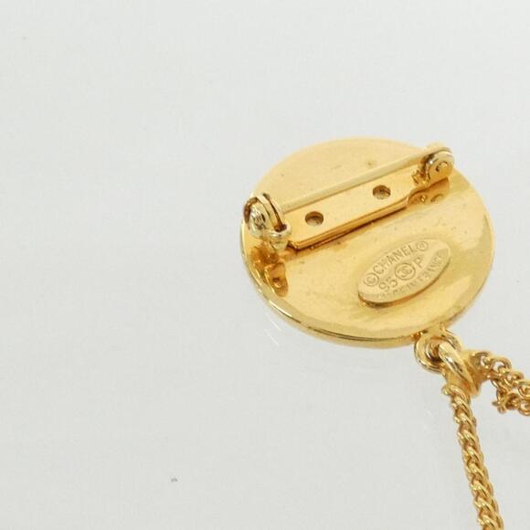 CHANEL Authentic Gold Brooch